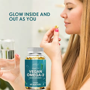 Fournisseur OEM/ODM/OBM <span class=keywords><strong>d</strong></span>'<span class=keywords><strong>huile</strong></span> <span class=keywords><strong>d</strong></span>'algues végétalienne oméga-3, 60 gélules <span class=keywords><strong>d</strong></span>'<span class=keywords><strong>huile</strong></span> <span class=keywords><strong>d</strong></span>'algues <span class=keywords><strong>DHA</strong></span> sans carraghénane - Product Image 4