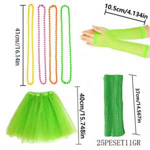Conjuntos de <span class=keywords><strong>ropa</strong></span> y accesorios PESENAR 1980s con colores verdes - Product Image 1