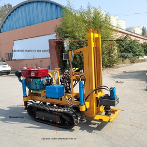 150m Chimenea <span class=keywords><strong>de</strong></span> vapor <span class=keywords><strong>de</strong></span> agua Alta eficiencia Pequeño motor diésel Crawler Dth Plataforma <span class=keywords><strong>de</strong></span> perforación <span class=keywords><strong>de</strong></span> pozos <span class=keywords><strong>de</strong></span> agua para la venta - Product Image 2