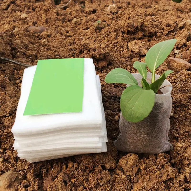 Precio de fábrica de venta al por mayor de tela de plántulas de ollas para Biodegradable y respetuoso del medio ambiente Degradable no tejida vivero bolsas