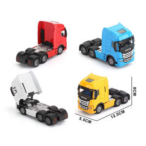 Unidad de tractor de aleación de zinc fundido a presión a <span class=keywords><strong>escala</strong></span> 1:32 para camión articulado de vehículos del mercado latinoamericano con ruedas delanteras de 4 o 6 ruedas - Product Image 2