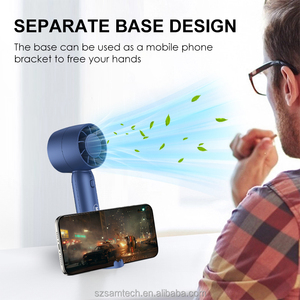 Ventilateur rechargeable Micro USB portable avec support à trois vitesses pour voyage en voiture et camping - Product Image 5