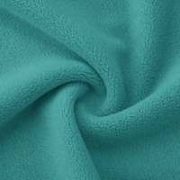 Tissu polaire tricoté 260 g/m² en gros, 94 % polyester, 6 % élasthanne, doux, confortable et chaud