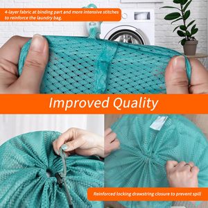 Wholesale Mesh <b>Laundry</b> <b>Bags</b> 24 X 36 Inches Heavy Duty Drawstring <b>Bag</b> - Product Image 4