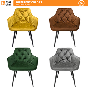 Sedia TUQ Multiuso, Elegante Set Tavolo e Sedie in Velluto <span class=keywords><strong>per</strong></span> <span class=keywords><strong>Ristorante</strong></span>, Comode Sedie da Pranzo <span class=keywords><strong>per</strong></span> Arredamento Casa - Product Image 5