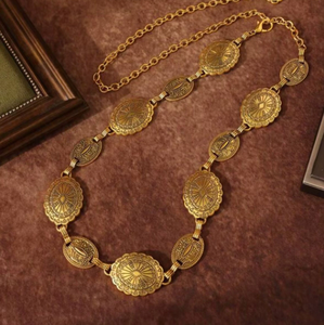 เข็มขัดโลหะผสมสไตล์วินเทจแบบโบฮีเมียนย้อนยุค สำหรับตกแต่งชุดเดรสสไตล์ชาติพันธุ์ - Product Image 5