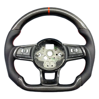 Volant en fibre de carbone compatible avec Volkswagen MK7 GOLF GTI GTS R-LINE POLO SCIROCCO GTD GTE MK6 CC Passat Jetta Golf7.5 Golf6 R