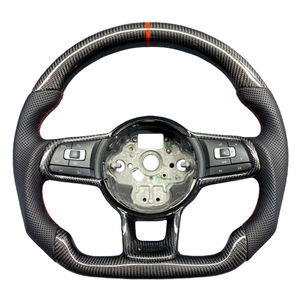 Ajuste para Volkswagen MK7 GOLF GTI GTS POLO SCIROCCO GTD GTE MK6 CC Passat Jetta Golf7.5 Golf6 <span class=keywords><strong>R</strong></span> Volante de fibra de carbono - Product Image 1