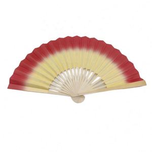 Customizable 21cm Natural Bamboo Folding Paper Fan with Painted Flower Style Business <b>Gift</b> Bamboo Crafts - Product Image 2