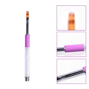 1 pinceau ombré pour ongles, stylo de peinture dégradée pour gel UV, manche en strass, outils de manucure et nail art - Product Image 6