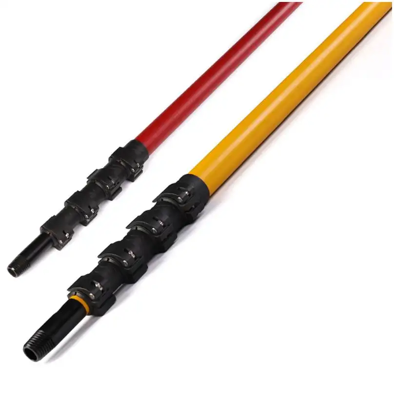 カーボンファイバーtuboaseppia in carbonio Outrigger Cue Stick Pool Cue Shaft Hot Sale Adjustable Poles Window Cleaner Pole Carbon