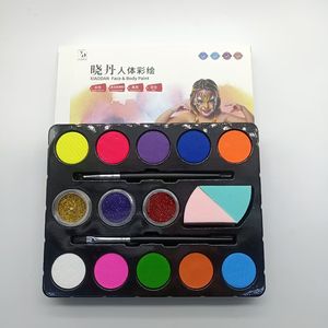 Fournitures de peinture corporelle Peinture pour visage et corps Femme nue Maquillage Pride Peinture de visage avec pochoirs Éponges - Product Image 4