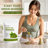 Poudre de Matcha du Fournisseur d'Usine avec Thé Vert Premium, Portion de 10g dans une Pochette Refermable de 300g pour le Bien-être Quotidien