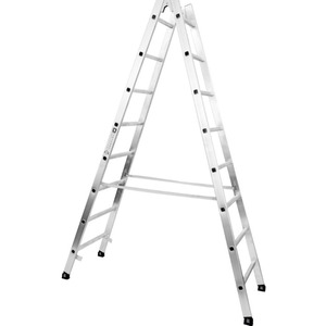 MUNK <b>Aluminium</b> Extension Ladder Adjustable Height 1000 Kg Load Capacity Safety Lock LS30 <b>Work</b> <b>Platforms</b> - Product Image 2