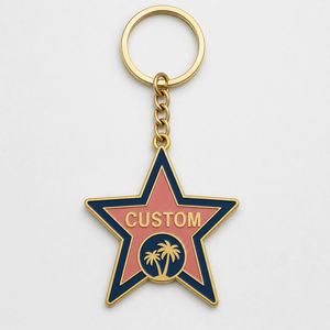 Llaveros Personalizados al por Mayor de Alta Calidad con Forma de Estrella de Los Ángeles, Cadenas Colgantes, Recuerdo Turístico - Product Image 3