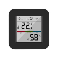Capteur de température et d'humidité pour bureau à domicile, prend en charge la commande vocale Alexa avec contrôleur IR universel Tuya WIFI pour DVD, TV, ventilateur