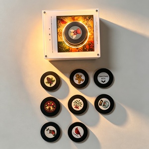 Lecteur de disques vinyles rotatif COD Zombies Left4Dead NFC, décoration musicale en acrylique LED pour salle de jeux - Product Image 3