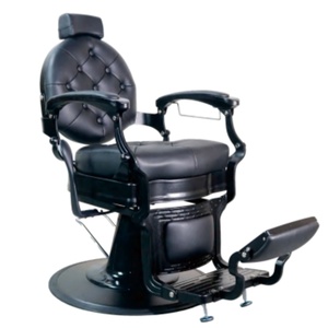 Chaise de salon de coiffure rétro de luxe, chaise de barbier hydraulique, fauteuil inclinable pour la coupe de cheveux, massage, mobilier en cuir pour utilisation en salle de sport - Product Image 5