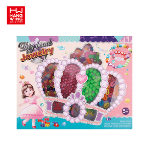 Juguetes de cuentas artesanales <span class=keywords><strong>para</strong></span> niña, Kit de joyería de moda con <span class=keywords><strong>perfil</strong></span> de crayón, Diy, vestido de belleza divertido, abalorio, pulsera, cuerda de mano, 2022 - Product Image 6