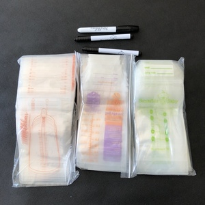 Sacs de rangement transparents <span class=keywords><strong>lansinoh</strong></span> à double fermeture éclair, boîte de rangement de lait maternel personnalisée - Product Image 3