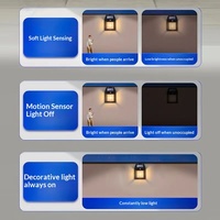 Lampe Murale Solaire LED Sans Fil Extérieure IP65 Étanche avec Détecteur de Mouvement pour Jardin et Décoration de Clôture 2026