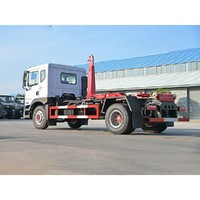 Camion à ordures Roll-On/Roll-Off de 15 tonnes avec bras Ampliroll, camion à ordures à crochet, camion à ordures à levage par crochet