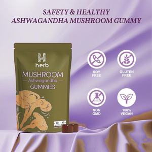 Gomitas de Hongos Orgánicos de Marca Privada OEM/ODM con Ashwagandha y Melena de León, Suplemento Energético para Mejorar la Inmunidad - Product Image 5