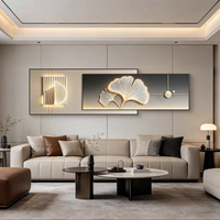Peintures et décorations murales en gros pour la maison, impressions sur cristal, peintures décoratives florales multicouches pour salon et chambre à coucher