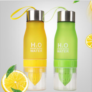Exprimidor de fruta de limón <span class=keywords><strong>h2o</strong></span>, personalizado, creativo, regalo, 7 colores, esmerilado, deporte, botella de agua de plástico, venta al por mayor - Product Image 5