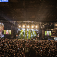 Pantalla LED para Eventos Pushunled, 4K 3D, Alquiler de Pantallas LED Publicitarias P4.81, Fondo para Bodas, Pantalla de Video de Alta Resolución de China