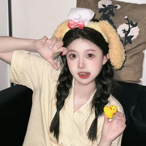 ربطة رأس للفتيات ملاهي قطيفة للأذن الأغنام بيع بالجملة - Product Image 1