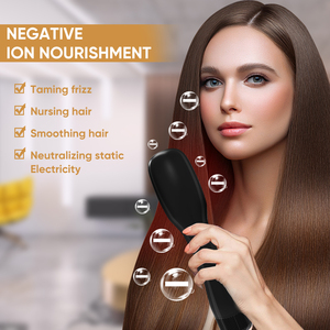 Sèche-cheveux professionnel 1200W Brosse <span class=keywords><strong>ionique</strong></span> Souffleur Peigne Brosse à air chaud Démêlant Brosse à cheveux Nouveau design <span class=keywords><strong>Lisseur</strong></span> de cheveux - Product Image 4