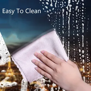 Multiuso 25*25cm in microfibra per finestre e occhiali per pulire il panno per pulire stracci per griglie