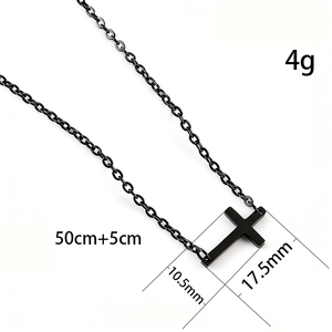 Ywyougang Collier minimaliste en acier inoxydable plaqué or avec chaîne à maillons, pendentif religieux délicat pour femme, cadeau de bijoux - Product Image 6