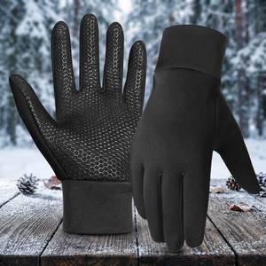 Gants de course et de cyclisme WESKOS pour hommes et femmes, en polyester, à doigts entiers, légers, avec technologie tactile, chauds pour l'hiver - Product Image 2