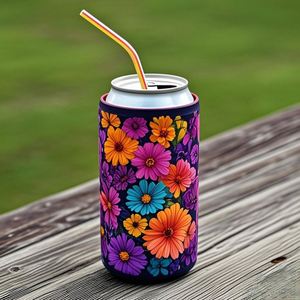 Fundas Enfriadoras de Neopreno Impermeables y Aislantes de Calidad Superior para Latas de 16oz, Ecológicas, de 3mm de Grosor, para Cerveza y Bebidas Energéticas - Product Image 1