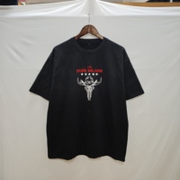 T-shirt Homme Oversize 250 GSM Rétro 100% Coton Épais, Impression DTG, Logo, Effet Délavé Acide, Vintage, Personnalisé