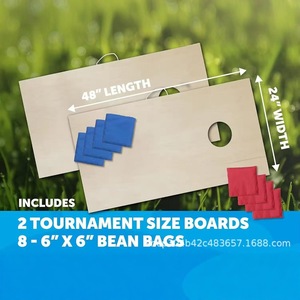Juego de mesa con sacos de arena, juguete de madera para exteriores tipo corn hole, juego de lanzamiento, juego para playa y jardín, éxito de ventas transfronterizo. - Product Image 2