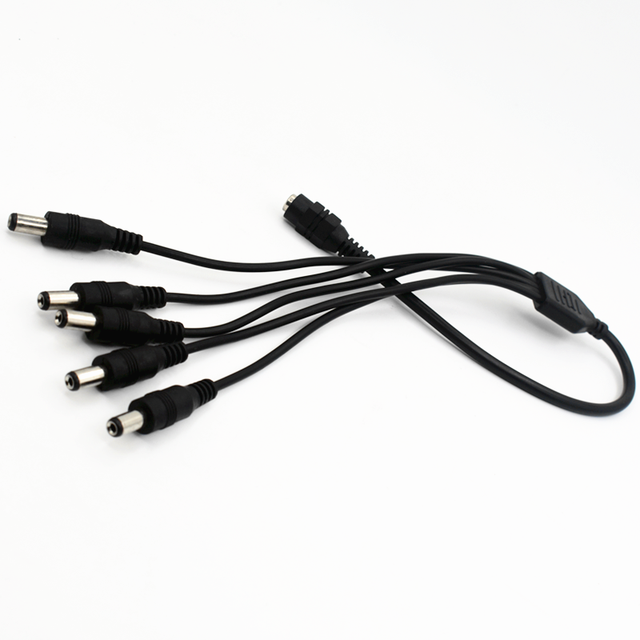 Male to Female DC Plug Power Cable Card Splitter Y Type 1 Go 2 3 4 5 6 7 8 of CCTV,TV,Monitor