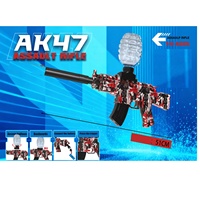 KK Nouveau pistolet à billes de gel AK47, pistolet à eau électrique, jeu en plein air, rechargeable, automatique, blaster, matériau souple pour garçons