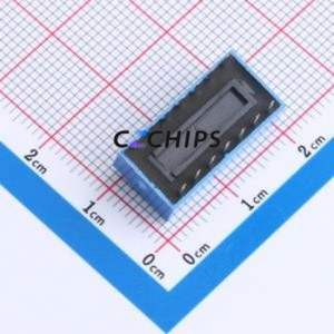 HX 2.54-7P CJPB-L DIP Switch DIP Switch Flat Toggle, Raised Type Single Pole Single Throw 7 PC Pin - Product Image 2