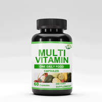 Complément Alimentaire Quotidien Multivitamines Probiotiques et Vitamines A B12 C D K2 en Capsules