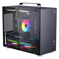 SNOWMAN Mini-itx Pc Case Plaque d'acier M-Atx pour étui de jeu Étui Atx en verre trempé pour tours Pc