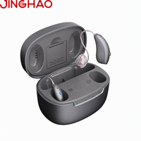 Aide auditive numérique RIC écologique à 4 canaux rechargeable avec annulation de bruit AI, qualité export, prix usine JINGHAO