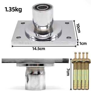 Barra de Baile Portátil para Uso en Casa o Estudios de Danza, Accesorios de Placa de Techo Fijados con Tornillos de Expansión - Product Image 1