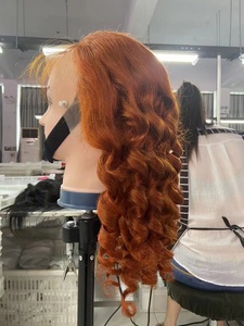 Peluca de cabello humano de 350 colores, alta calidad, ya hecha, ondulada, con encaje frontal, sin procesar, vendedor de pelucas - Product Image 5