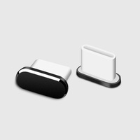 Bouchon anti-poussière en métal de type C pour port de charge de téléphone, bouchon anti-poussière en alliage d'aluminium, protection anti-poussière pour port de charge pour iPhone