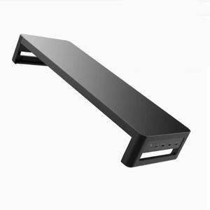 Booster de moniteur d'ordinateur 20W charge rapide écran de <span class=keywords><strong>bureau</strong></span> Base de stockage de <span class=keywords><strong>bureau</strong></span> support de fer en métal Booster de moniteur d'extension USB - Product Image 1