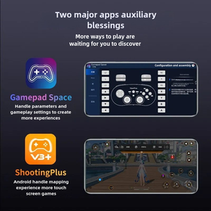 2025 shanwan q38 <span class=keywords><strong>Mini</strong></span> Trò chơi điều khiển Bluetooth Joypad cho chuyển đổi OLED PlayStation PS4 IOS Android <span class=keywords><strong>PC</strong></span> dual-hội trường kích hoạt Gamepad - Product Image 3