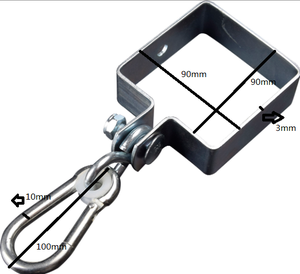 Gancio a Molla in Acciaio per Carichi Pesanti con Occhiello per Industria Pesante - Product Image 2